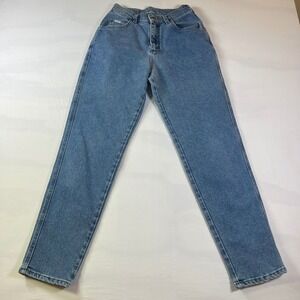Lee Jeans Womens Medium Wash High Waisted Straight Leg Denim Pants Size 10